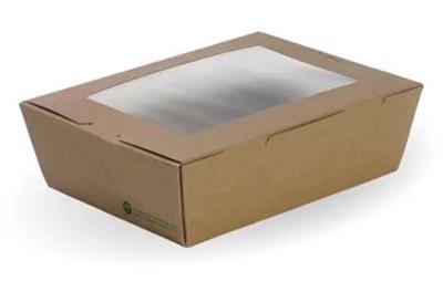 Box Window Lunch Large BioBoard 50pk BIOPAK