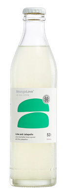 Drink Soda Lime & Jalapeno Lo Cal 300ml x 24 STRANGE LOVE