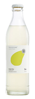 Drink Soda Cloudy Pear Lo Cal 300ml x 24 STRANGE LOVE