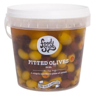 Olives Pitted Mix 1kg FOODSNOB