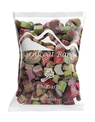 Rhubarb IQF 1kg Frozen BARNICOAT