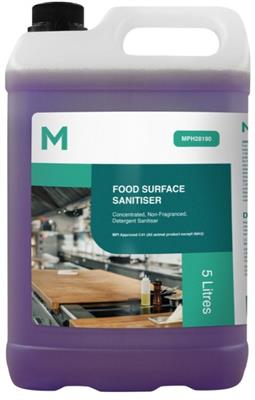 Cleaner Sanitiser Food Surface Red 5L MATTHEWS