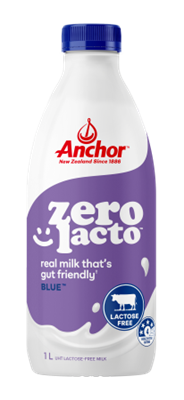 Milk Blue Zero Lacto UHT 1L x 12 ANCHOR