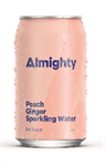 Water Sparkling Peach & Ginger 330ml x 24 ALMIGHTY