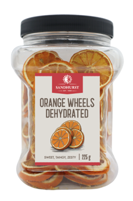 Orange Wheels Dehydrated 225g SANDHURST
