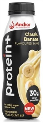 Milk Flavoured Protein Plus Banana UHT 375ml x 12 ANCHOR