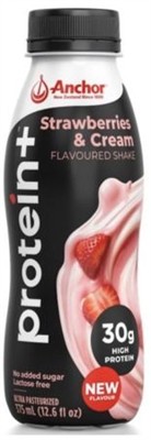 Milk Flavoured Protein Plus Strawberry UHT 375ml x 12 ANCHOR