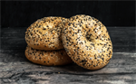 Bagel Sesame Black & White 130g x 40pc Frozen GOOD HONEST